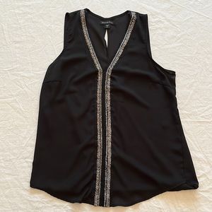 Metaphor black shirt with opening in back, size medium